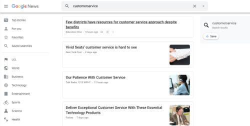 A screenshot of @googlenews blog