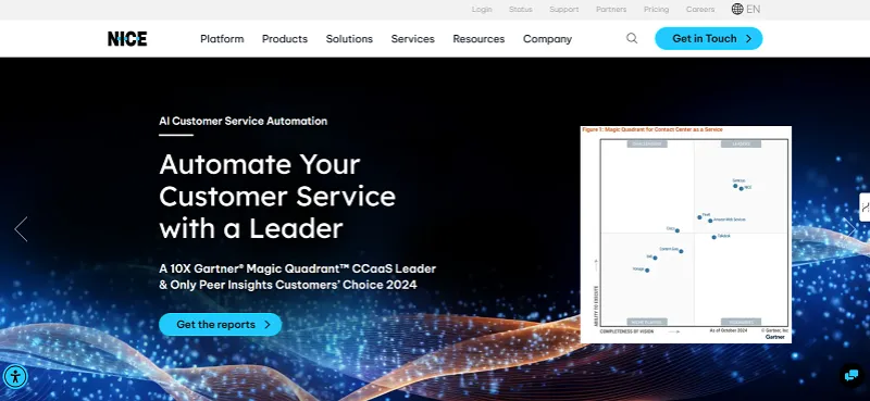 NICE inContact screenshot