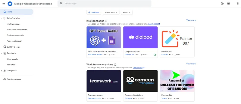 Google Workspace Marketplace