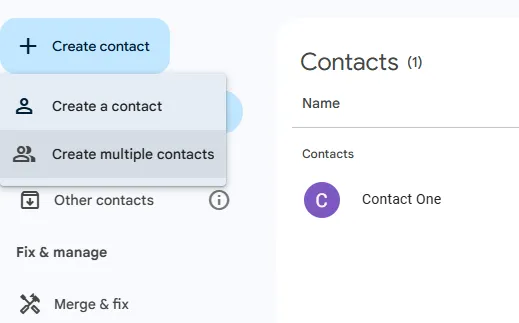 Repeat this process for every contact you’d like to add. 