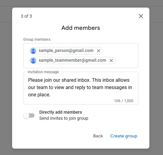 Add members screenshot