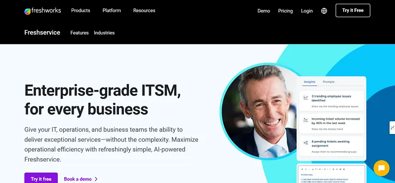 FreshWorks Freshservice screenshot