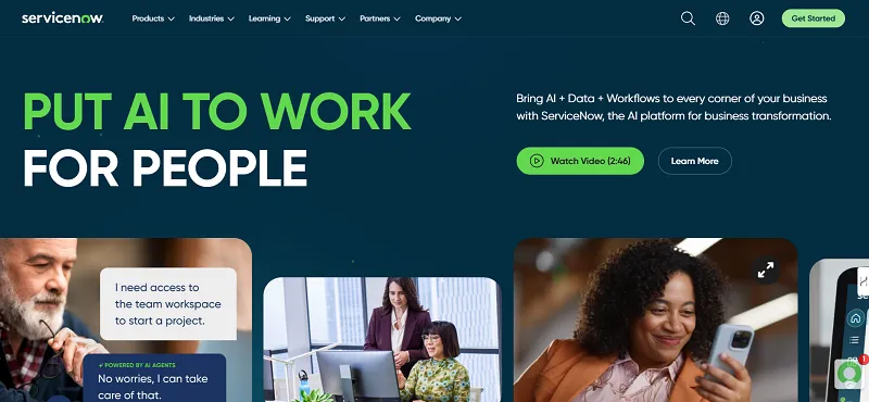 ServiceNow screenshot